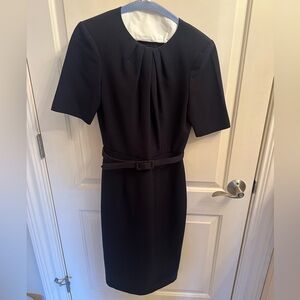 Eliza J Navy Belted Dress